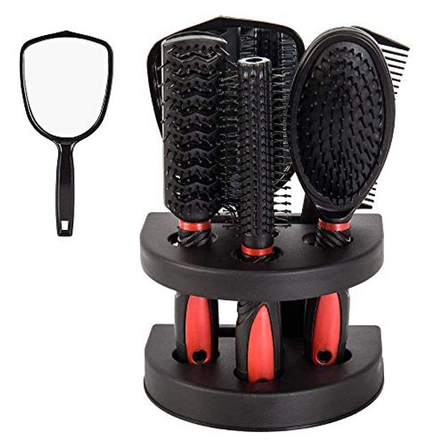 5pcs/Set Hair Combs, Including Flat Top Combs, Carbon Fiber