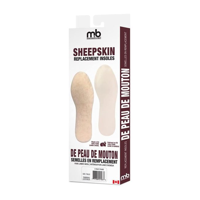 Moneysworth & Best Sheepskin Replacement Insole W9