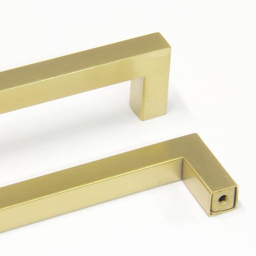 RCH Hardware HD-SS128-320 Hollow Stainless Steel Modern Cabinet Drawer Handle Pull, 12 5/8 Inch, Brushed Gold (2 Pack)