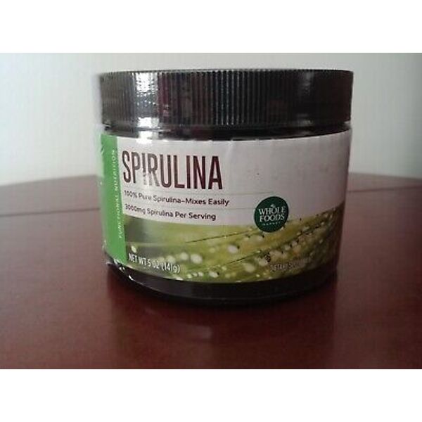WHOLE FOODS New Spirulina Powder Organic 100% Pure Non-Gmo Antioxidant Immune
