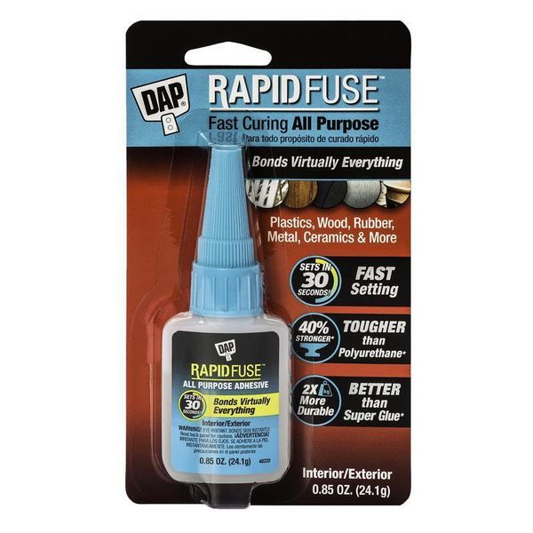 Dap 00155 Rapid Fuse All Purpose Adhesive 0.85 oz.