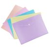 (𝟏𝟎𝟎 𝐏𝐜𝐬) A5 Document Stud Popper Wallets | Plastic Folders for Organizing Documents | Ideal for Home, School, Office Assorted Colours.