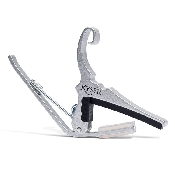 Kyser Quick-Change Capo for 6-string acoustic guitars, Silver, KG6S