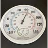 Analog Indoor/Outdoor Thermometer Hygrometer Temperature Humidity Meter 10  "