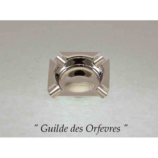  Silver Individual Ash Tray, Square