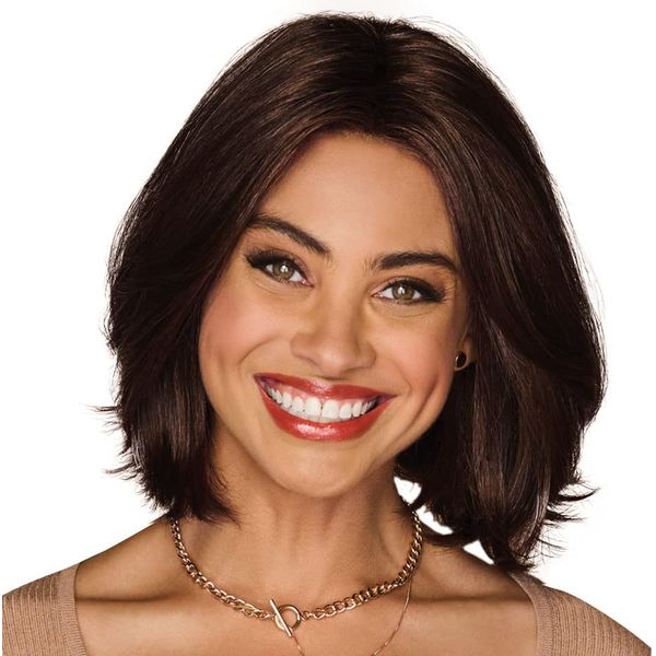 Gabor Unspoken Mid-Length Layered Pageboy Wig by Hairuwear, Average Cap, GL4-8 Dark Chocolate