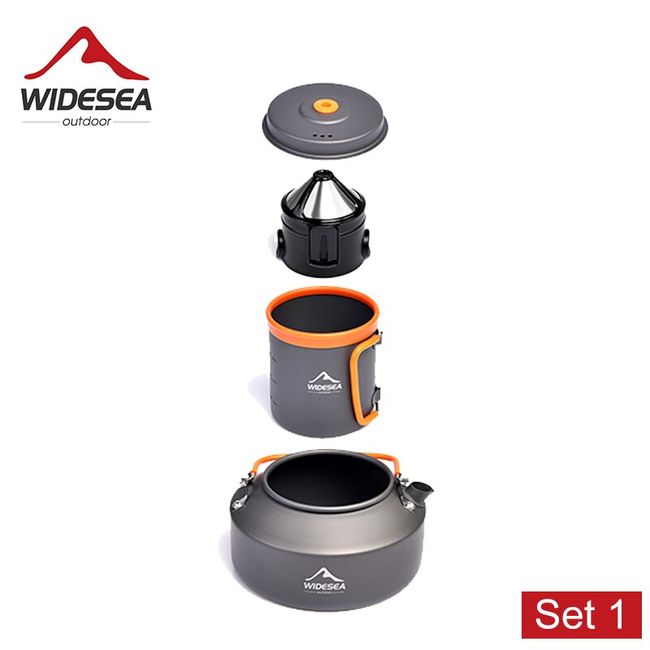 Widesea Camping Aluminum Coffee Cup Outdoor Mug Tourism Tableware