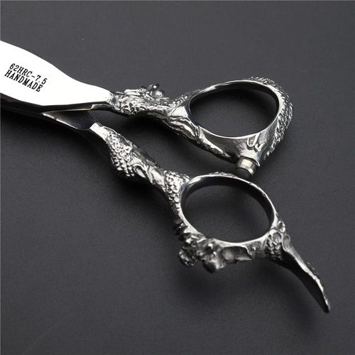 7" 7.5" 8" Professional Hairdressing Scissors Barber Salon Hair Cutting Dragon Shears (Large) (7.5 inch dragon scissors)