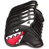 Golf Iron Covers Headcovers Shark Pattern 4-9, Pw, Aw, Sw, 9 Piece Set with Counts