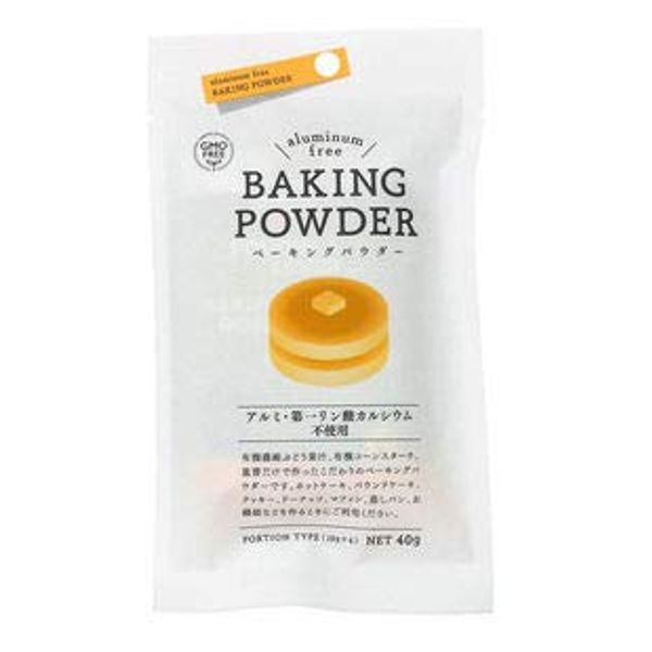 Baking Powder, 1.4 oz (40 g) (0.4 oz (10 g) x 4 pcs, JAN: 4560342331614