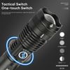 Super Bright Powerful Flashlight 4 CORES Rechargeable Zoom Torch