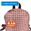 InchBug Personalized 2 Pack Allergy Circle Kids Bag Tags (General Allergy Alert)