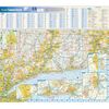 Connecticut State Wall Map - 20.75" x 18.5" (Laminated)