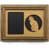 Cat Picture Frame - 5x7 Frame Holds 2.5x3.5 Photo