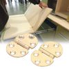 Lybunair 80 Degree Copper Hinge with Screw Solid Brass Mini Flap Hinge Cabinet Hinges for Foldable Table 47x30mm