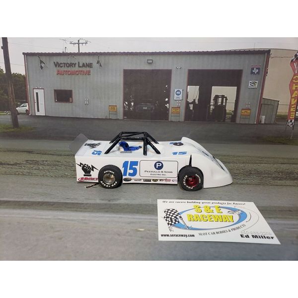 1/32 TOPLESS LATE MODEL 2PC. CLEAR BODY WITH VACUUM FORMED ROLL CAGE #3118