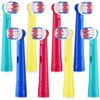 8 x Sysmic Junior Toothbrush Heads Oral B Compatible Replacement Electric Toothbrush Head Refill Colourfull Multipack