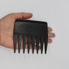 Professional Mens Styling Comb, Anti-Static Pompadour Streaker Comb Texture Wide Tooth Comb for Hairstyling Shaping Wet Pick Hairdressing Comb, Black