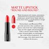 CONTEXT SKIN Matte Lipstick, Round and Round, 0.12 Ounce
