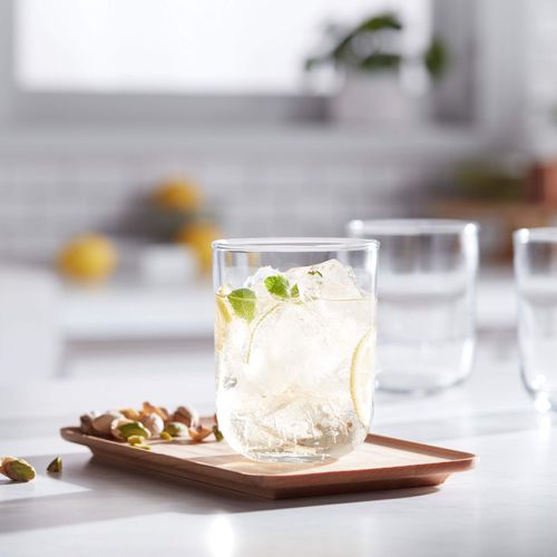 Libbey Polaris Rocks Glasses, Axis, 15-ounce, Set of 8