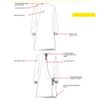 Reusable Gown 80x Washable Water Repelent Level 2 (5 Pack) White