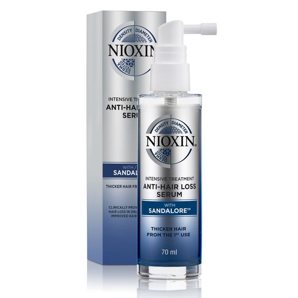 NIOXIN Anti-Hair Loss Serum (70 ml) – Leave In Haarpflege gegen Haarausfall – Haarserum gegen sichtbaren Haarausfall bei fortgeschrittener Ausdünnung für voller aussehendes Haar