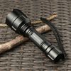 LED Flashlight Torch 800 Yards Hunting White Light Rechargeable Coyote