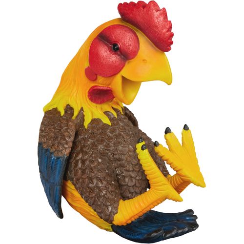 BRUBAKER Wine Bottle Holder Thirsty Rooster Bottle Holder Drinking Animals Bottle Stand Funny Chicken Farm Decoration Figure Hand Painted Wine Accessories Funny Decoration Wine Gift