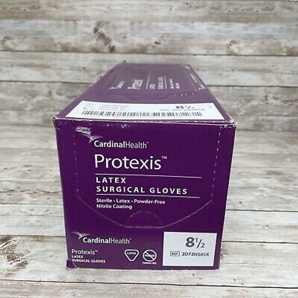 1 Box Cardinal Health Protexis Latex Surgical Gloves Sterile, Size 8.5 See Date