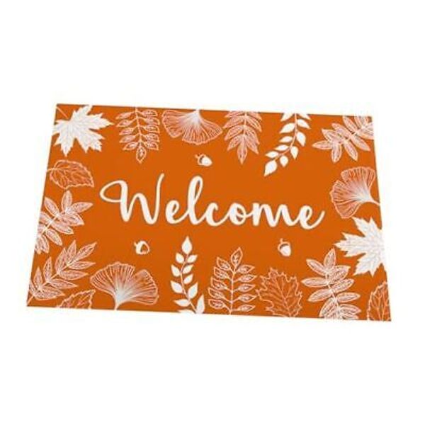 Fall Welcome Mat for Front Maple Leaf Wood 17.9" x 29.9" Fall Autumn Door Mat