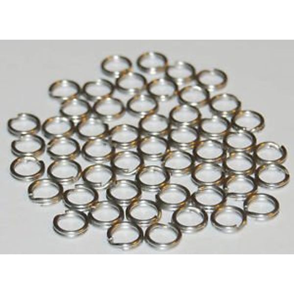 50 Stainless Steel Split Rings - 10mm Wide