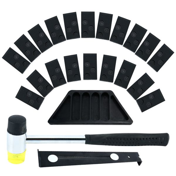 Wood Flooring Laminate Installation Kit Floor Fitting Tool 20 Spacers Home Black