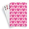 CafePress Pink Heart Pattern Standard Size Playing Cards