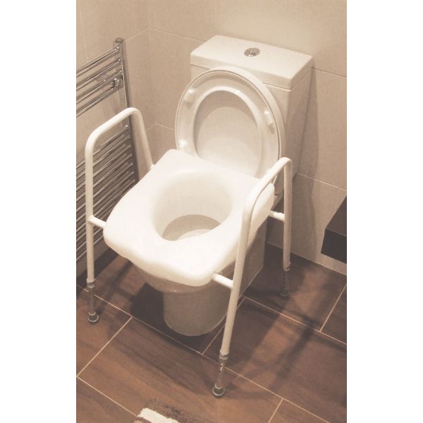 President Raised Toilet Seat and Frame - Adjustable Width