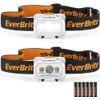 EverBrite 2PK LED Headlamp 4 Lighting Modes w/Adjustable Headband&Waterproof