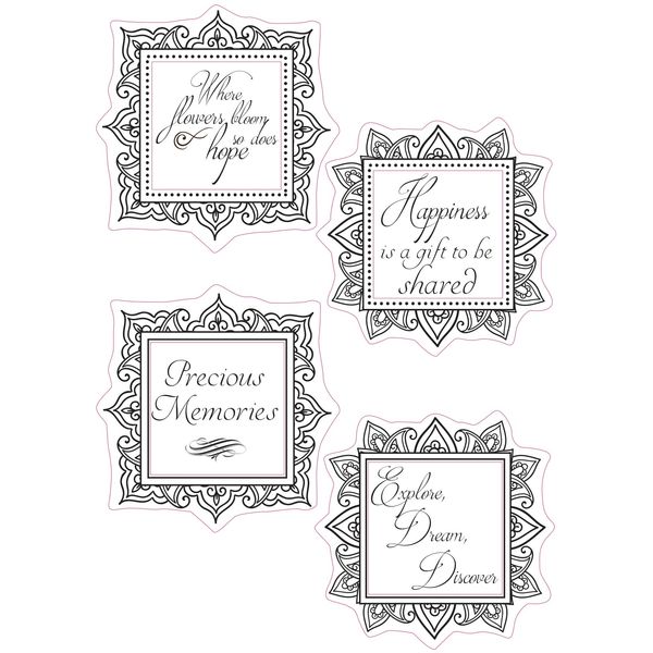Dali Art Precious Memories Clear Stamp with Square Frame