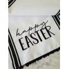 Easter Table Runner Farmhouse Reversible Home Decor Black White Grainsack NWT