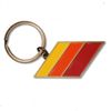 2x TRD Style Retro Stripes Keychain Emblem for Toyota