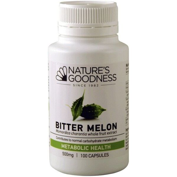 Bitter Melon Nutritional Support 500mg 100 Caps  Nature's Goodness