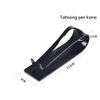 1Pc Acrylic Tattoo Machine Holder Stand Rack Rest Support Organizer Tattoo Pen Display Stand Shelf for Tattoo Machine Supply Accessories Tool, Black