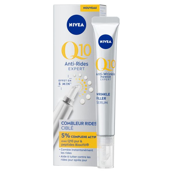 NIVEA Q10 Expert Instant Falten-Kombination (1 x 15 ml) Anti-Aging, reduziert Fältchen, Gesichtspflege mit sichtbarer Wirkung in 5 Minuten angereichert