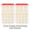 1+1 Elizavecca Acne Cover blemish Spot Patch Hydrocolloid Patches 44+44 = 88 Count (12mm 12 Count, 10mm 8 Count, 8mm 24 Count x 2) / spot patches, Vegan-friendly, Not Tested on Animals, Acne Pimple Patch for Covering Zits and Blemishes, Spot Stickers for 