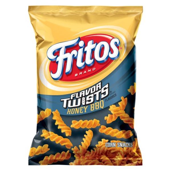 Fritos Corn Chips, Flavor Twists Honey Barbeque, 2-Ounce Large Single Serve Bags (Pack of 64)