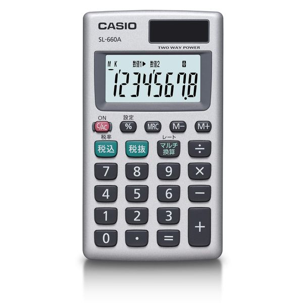 Casio Personal Calculator Tax Calculation Multi Conversion Card Type 8 Digit SL – 660 a – N