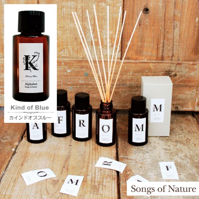Songs of Nature Kind of Blue Alphabet Reed Diffuser 120ml Wrapping Gift Air Freshener Present