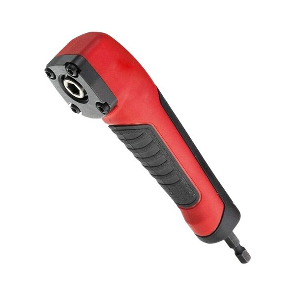 POHOVE Screwdriver Socket,90° Screwdriver Socket Adapter,90 Degree Lengthened Corner Device Right Angle Screwdriver Turn Joint,For 18v Impact Driver And Drill Bit