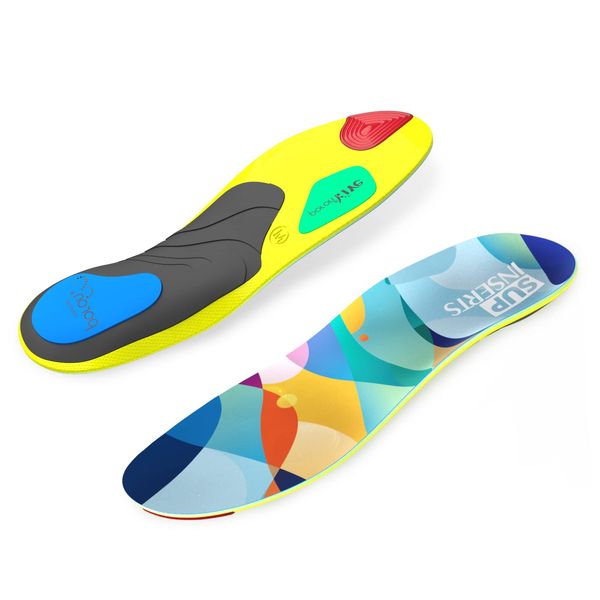 Running Insoles Pro Sports Footbed Insoles Shock Absorbing Insoles Gel Deodorant Antibacterial Suitable for Men and Women Soccer Shoes, Basketball Shoes, Running Shoes XS