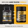ONNIT Alpha Brain Nootropic Focus Capsules, Nootropics Brain Support Supplement for Memory, Mental Clarity and Cognitive Support with L-Theanine, Vitamin B6 and Huperzine A, 3-Pack (90 Count Total)