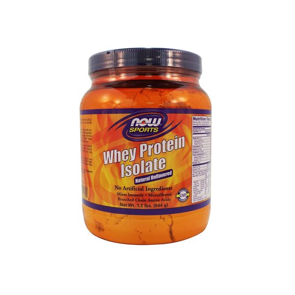 Now Foods: Whey Protein Isolate Unflavored Powder, 1.2 lb (2 pack)