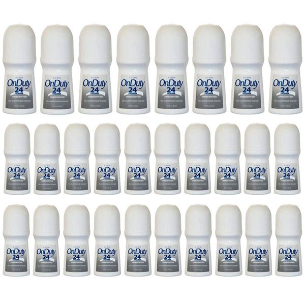 Avon New 350714 Roll On Deodorant On Duty 24Hr Unscented 2.6 Oz (28-Pack) Deodorant Wholesale Bulk Health & Beauty Deodorant Bud Vase